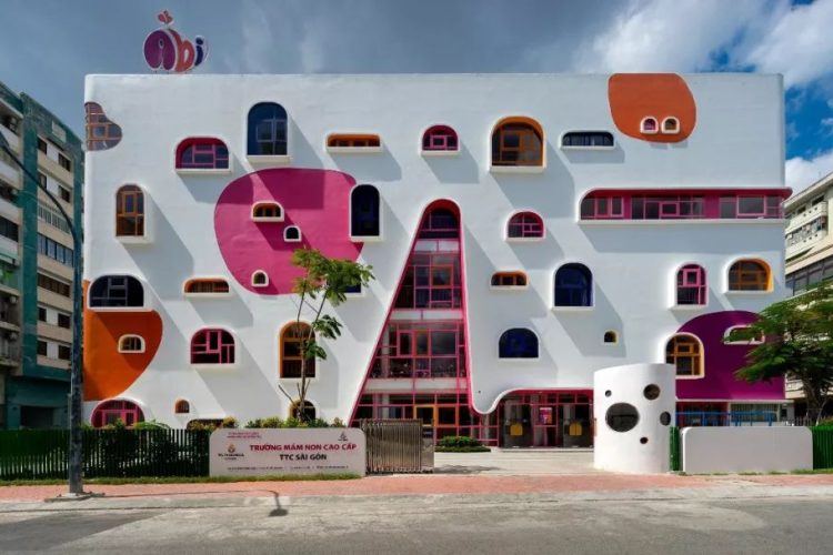 活泼多彩！越南胡志明市幼儿园空间设计