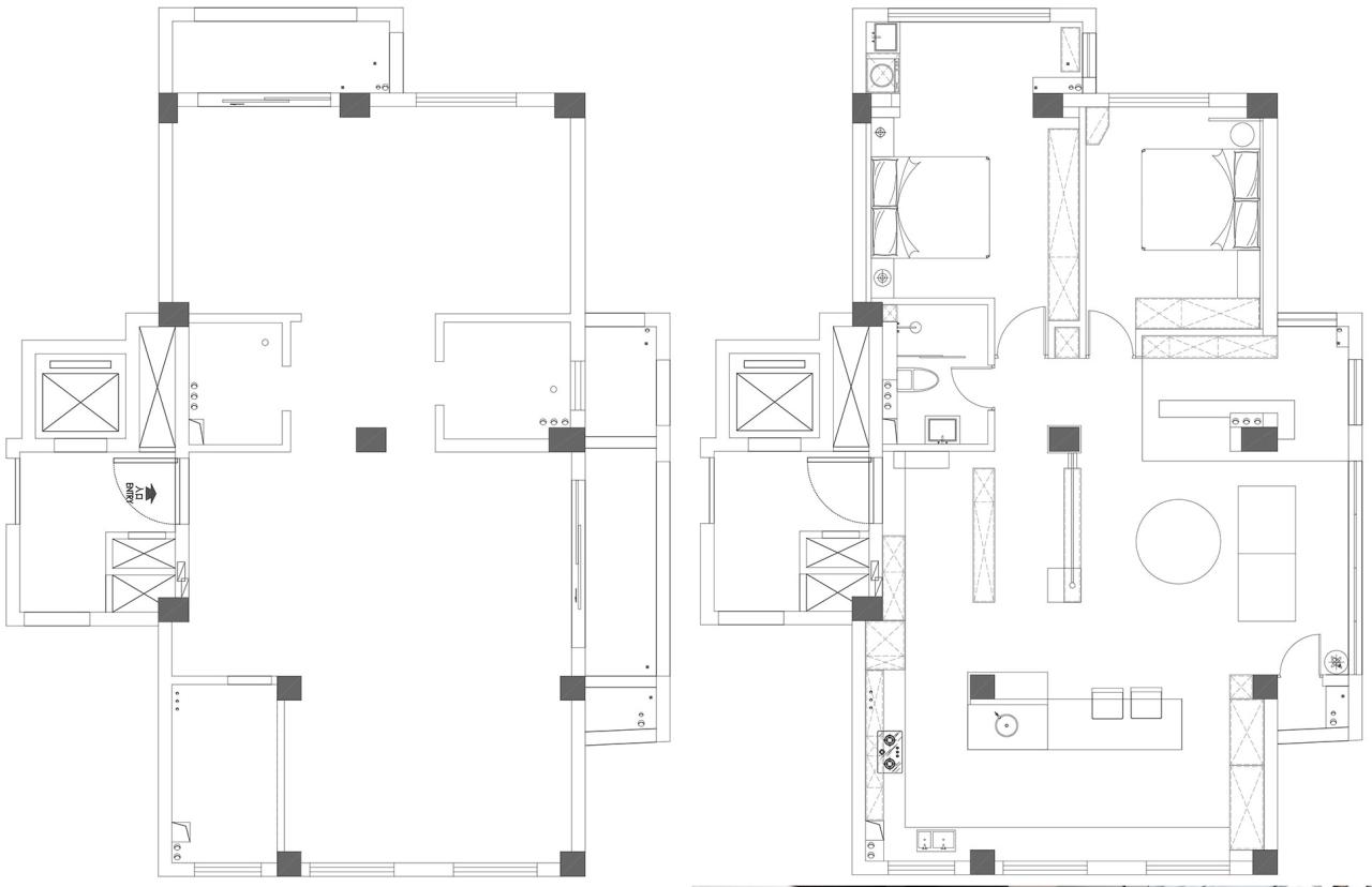 120㎡住宅设计,120㎡,住宅设计案例,家装设计,湖州父母之宅,住宅设计,复古风住宅设计,湖州住宅设计,湖州,费弗空间设计,费弗空间