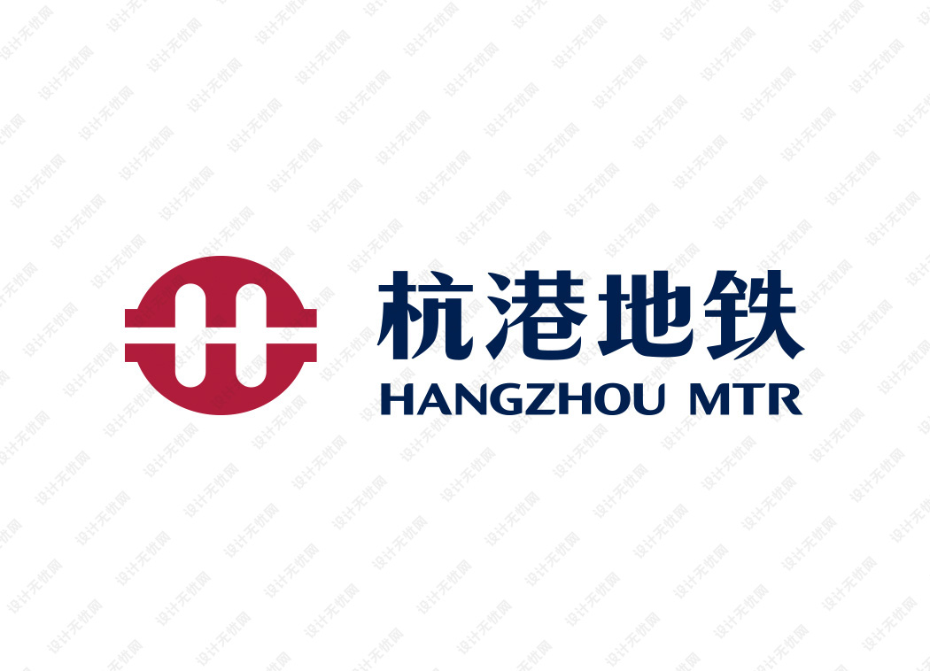 杭港地铁logo矢量标志素材