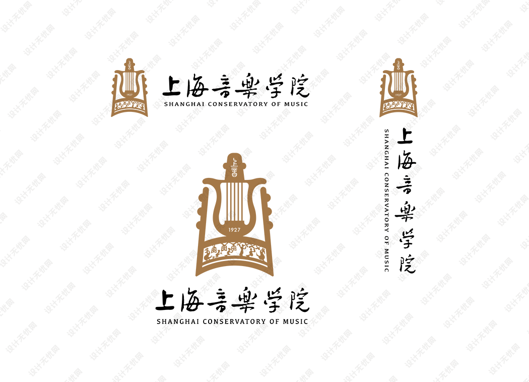 上海音乐学院校徽logo矢量标志素材