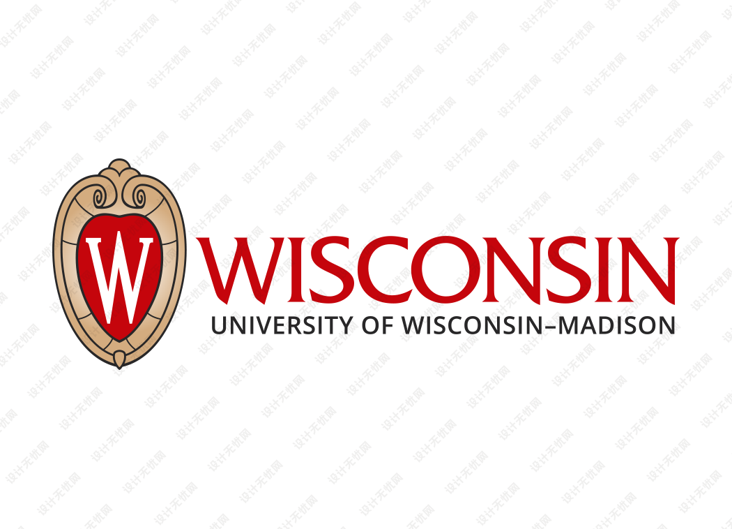 美国威斯康星大学麦迪逊分校校徽logo矢量标志素材
