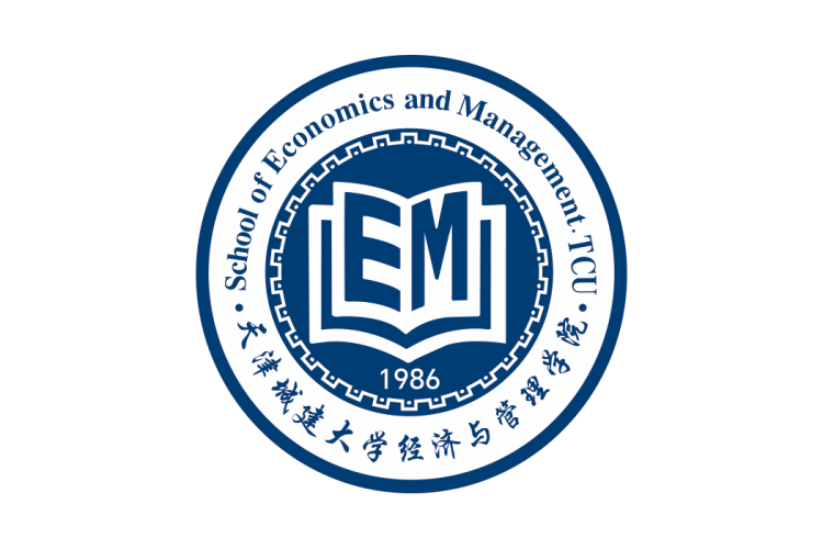 天津城建大学经济与管理学院logo矢量标志素材