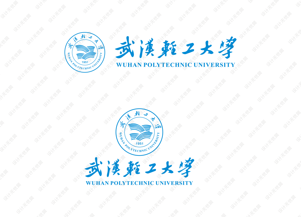 武汉轻工大学校徽logo矢量标志素材