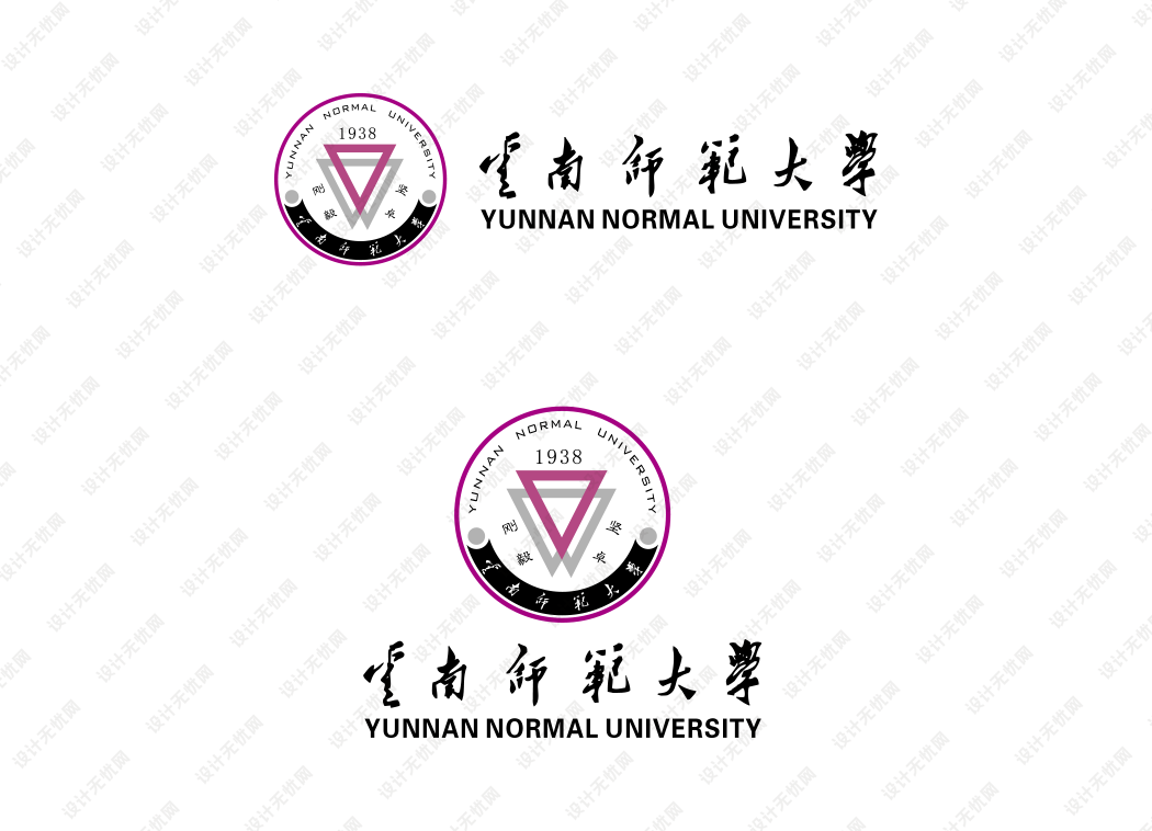 云南师范大学校徽logo矢量标志素材