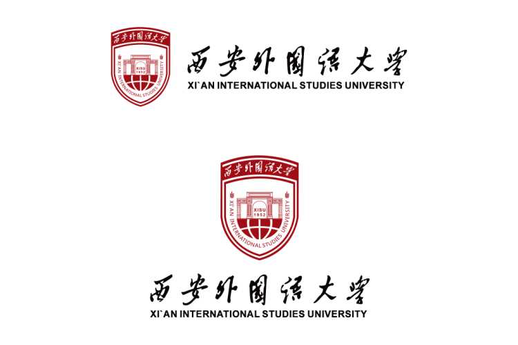 西安外国语大学校徽logo矢量标志素材