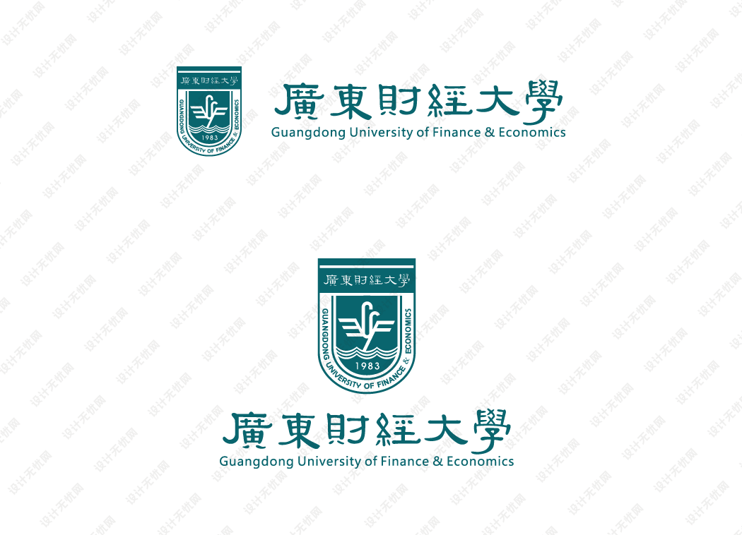 广东财经大学校徽logo矢量标志素材