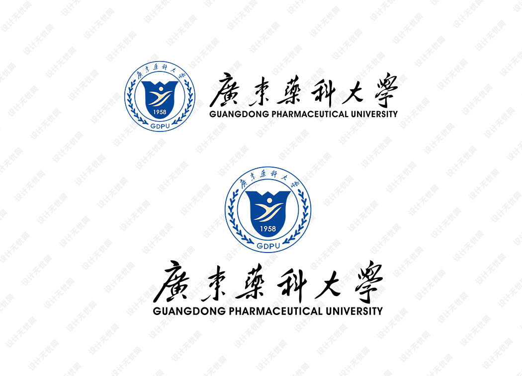 广东药科大学校徽logo矢量标志素材