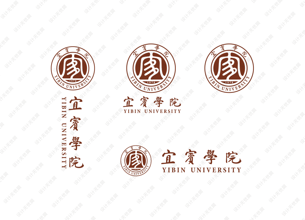 宜宾学院校徽logo矢量标志素材