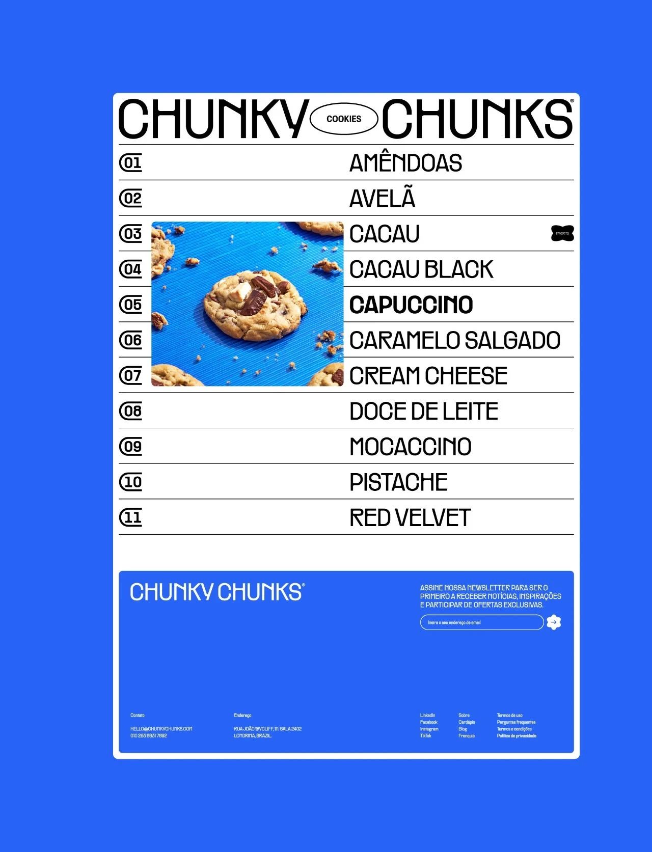 CHUNKY CHUNKS烘焙品牌VI设计