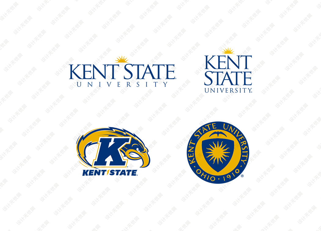 肯特州立大学（Kent State University）校徽logo矢量标志素材