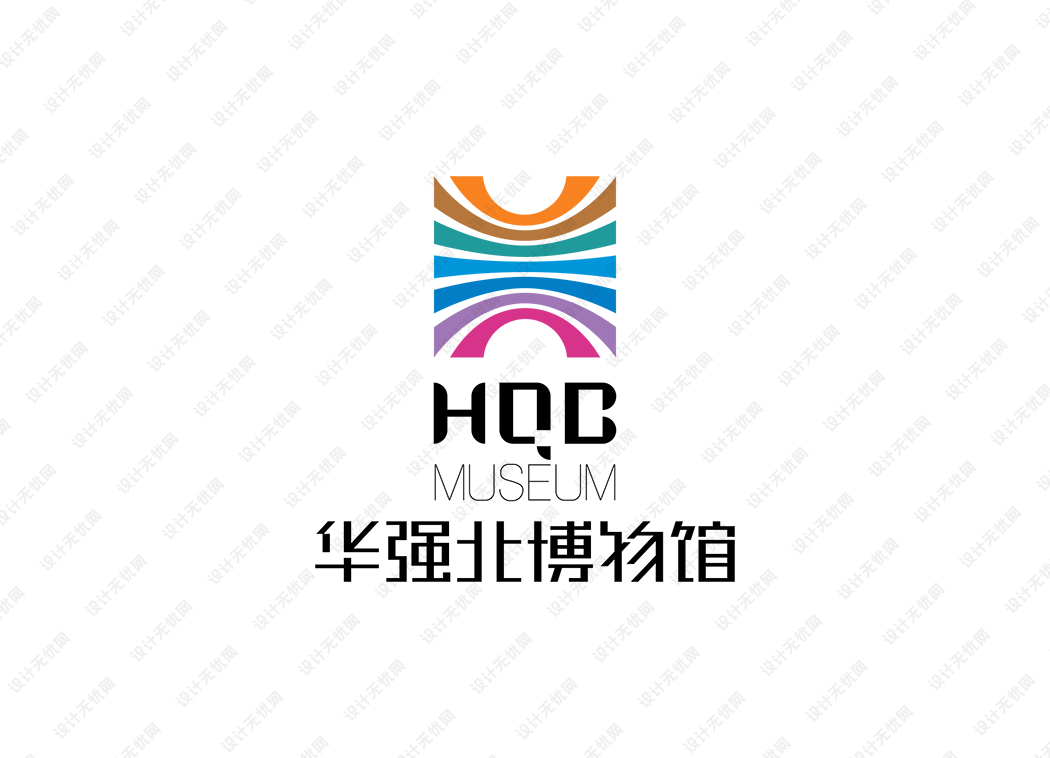 华强北博物馆logo矢量标志素材