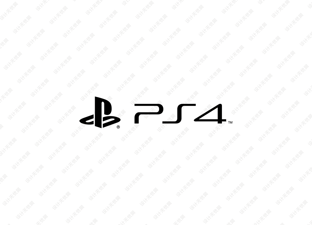 PS4游戏机logo矢量标志素材