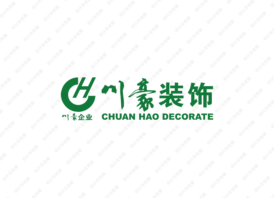 川豪装饰logo矢量标志素材