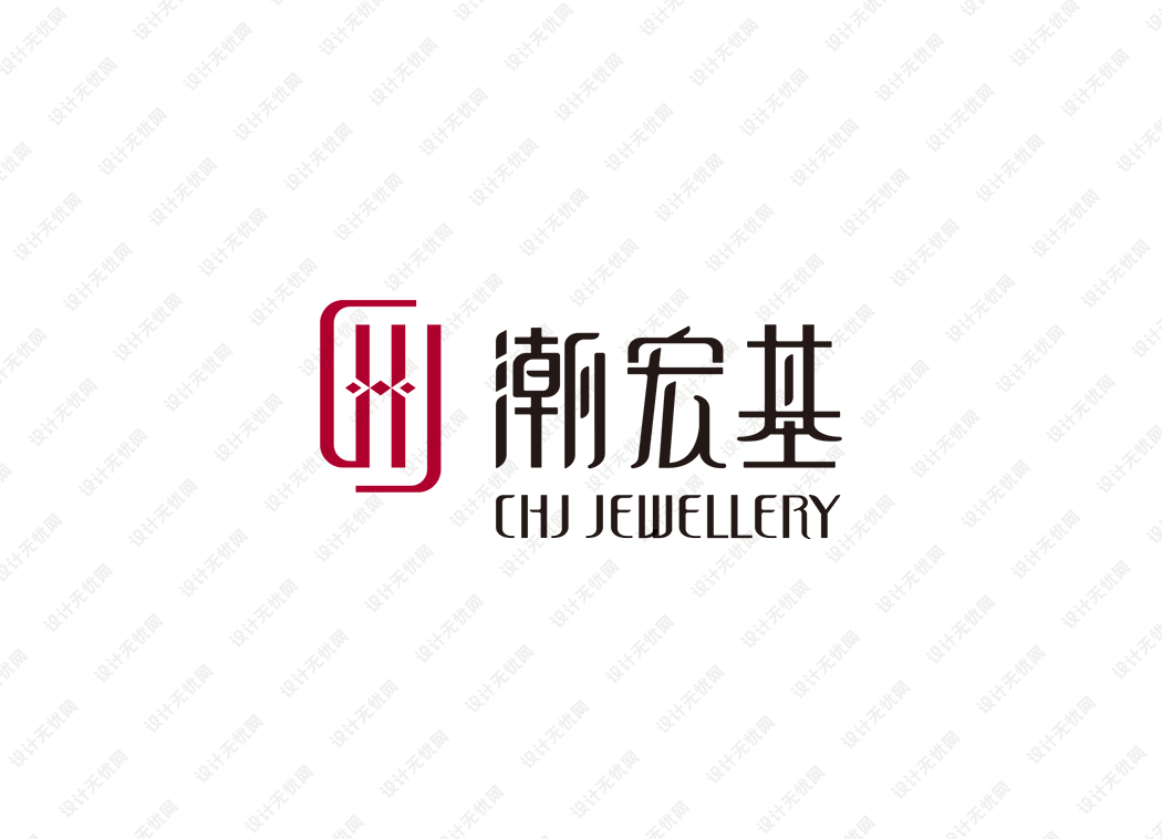 潮宏基珠宝logo矢量标志素材