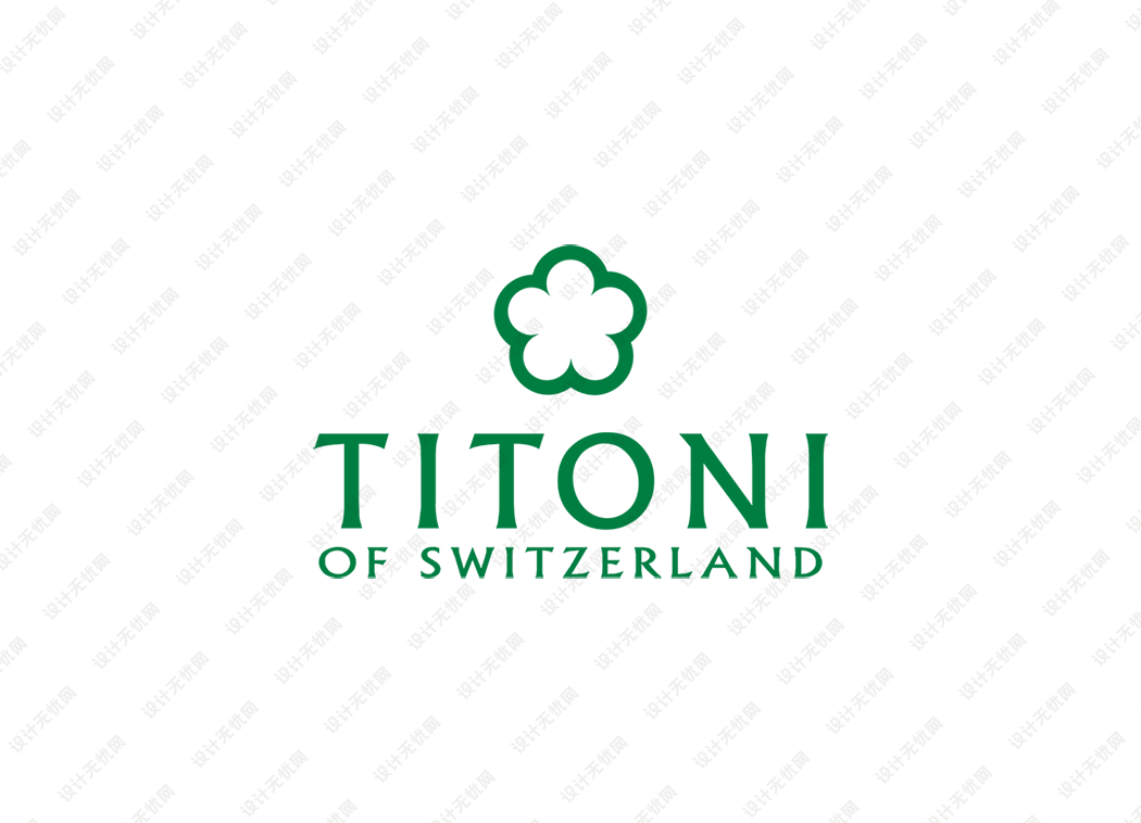 titoni梅花手表logo矢量标志素材