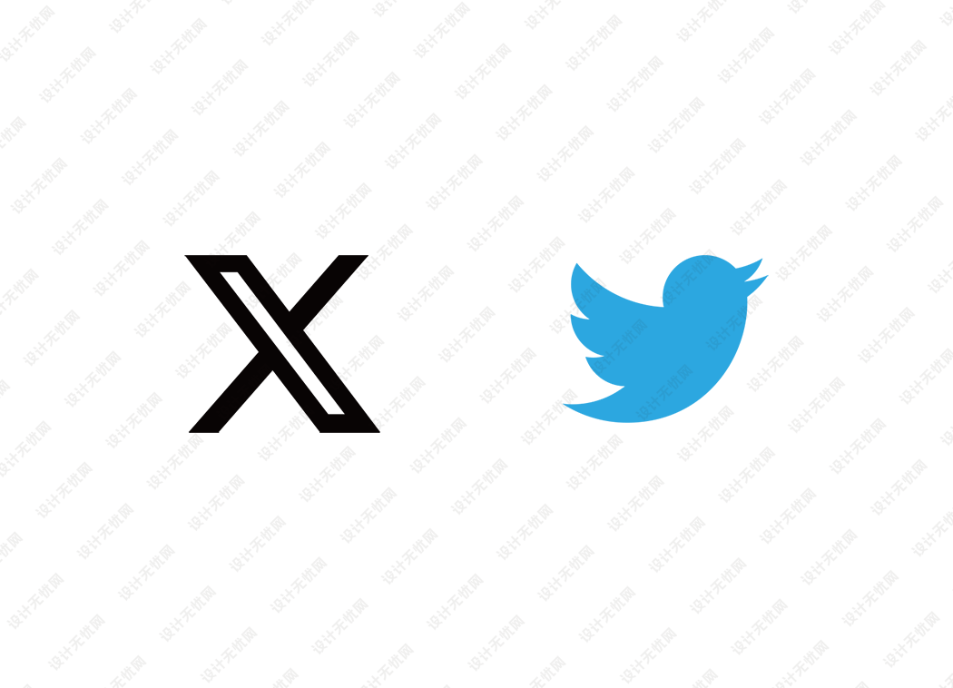 Twitter 推特X logo矢量标志素材