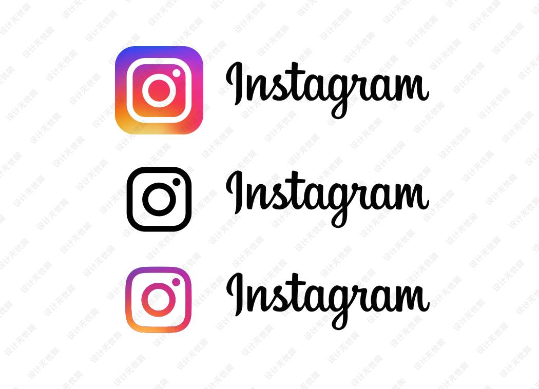 instagram社交平台logo矢量标志素材