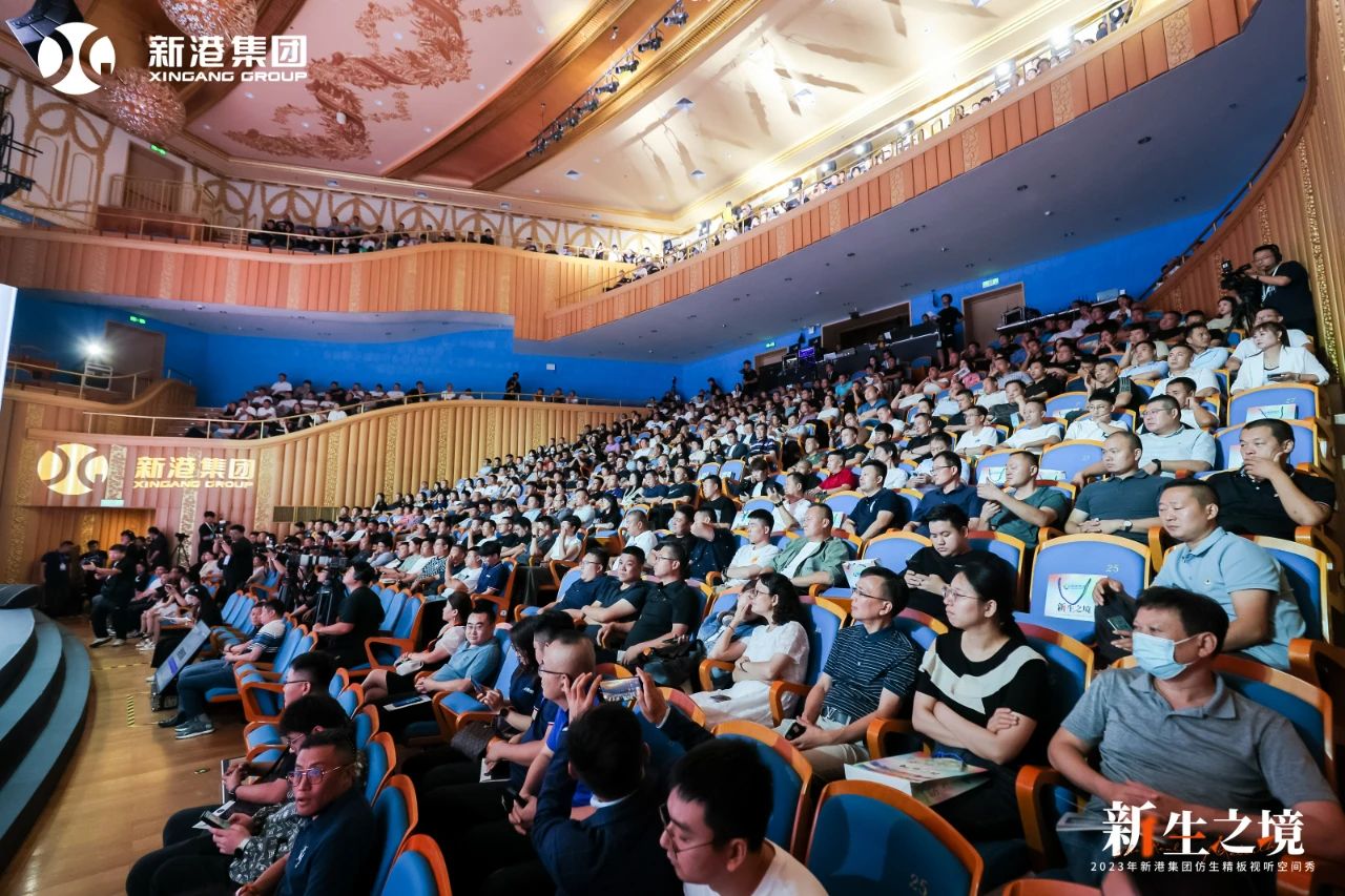 新港仿生精板和全新精板运营模式闪耀登场，视听空间秀彰显家居新风尚！