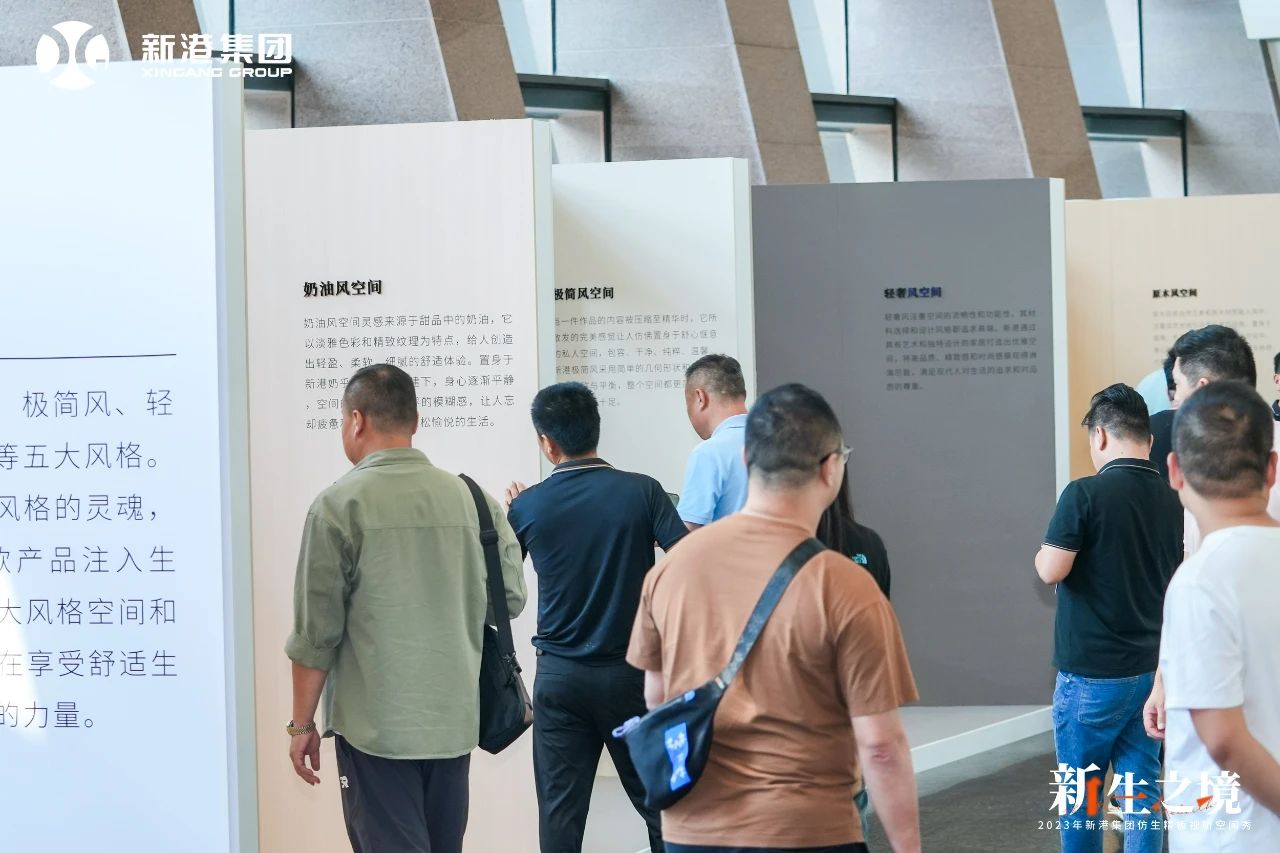 新港仿生精板和全新精板运营模式闪耀登场，视听空间秀彰显家居新风尚！