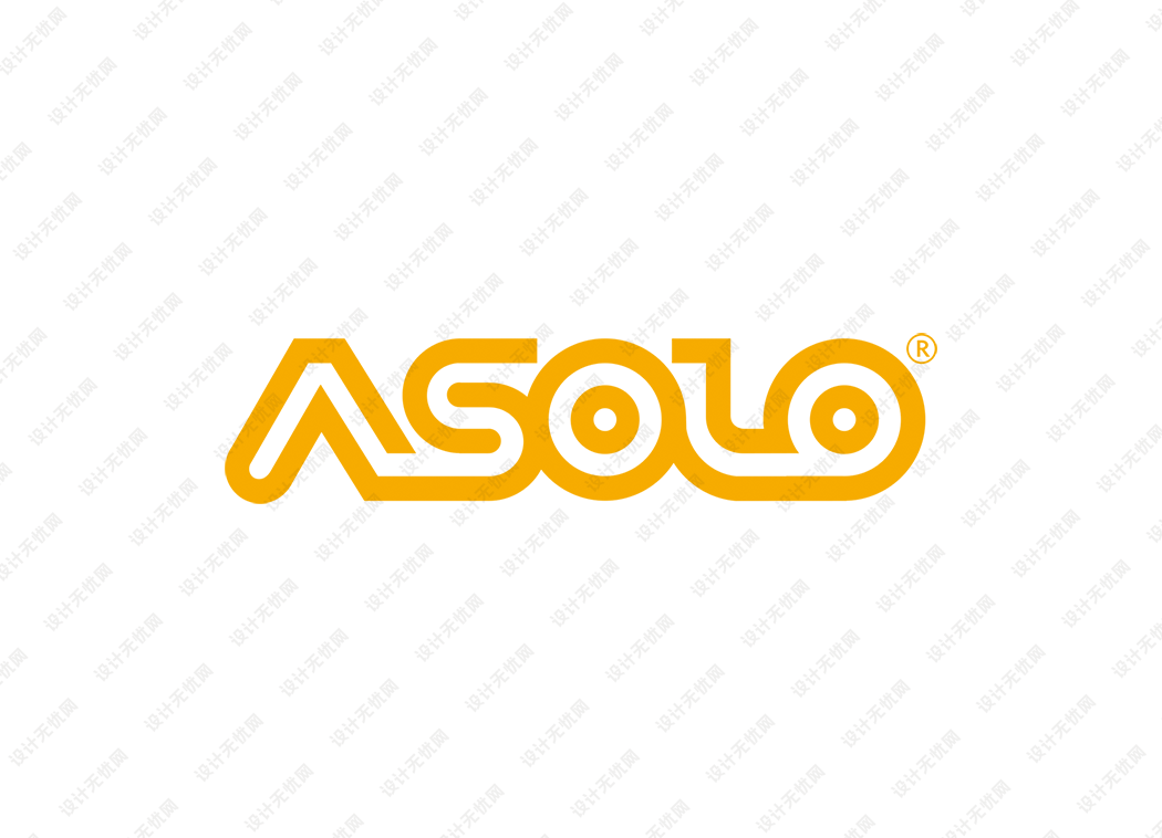 ASOLO登山鞋logo矢量标志素材