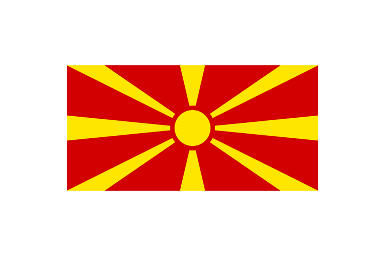 马其顿国旗矢量高清素材