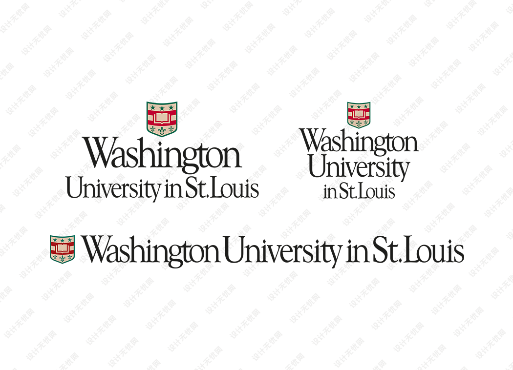 圣路易斯华盛顿大学（Washington University in St. Louis）校徽logo矢量标志素材