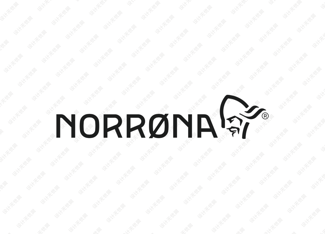 户外运动品牌：Norrona(老人头)logo矢量素材