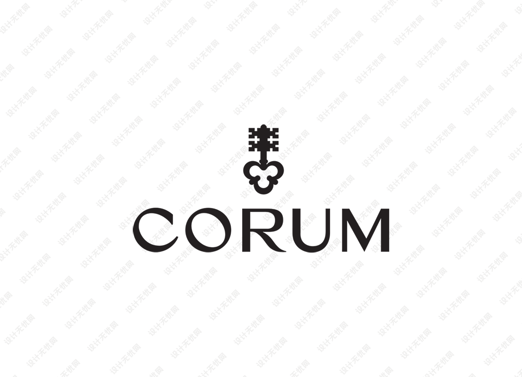 Corum昆仑表logo矢量标志素材