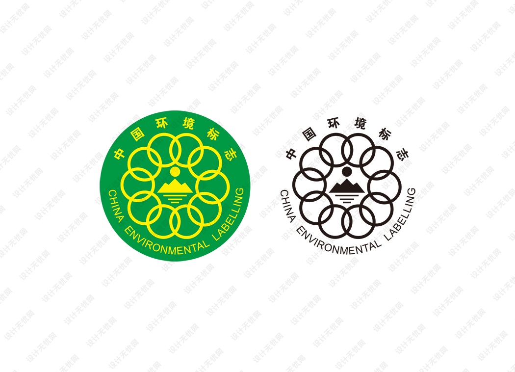 中国环境标志logo矢量素材