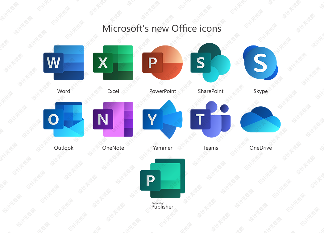 Office软件图标logo矢量标志素材下载