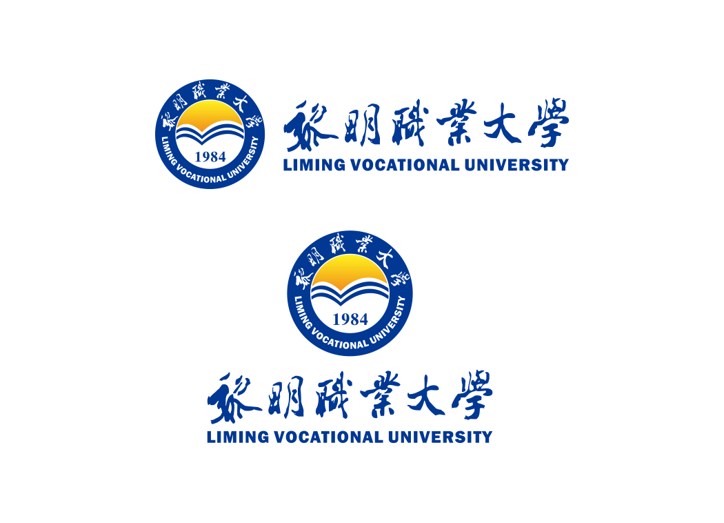 黎明职业大学校徽logo矢量标志素材