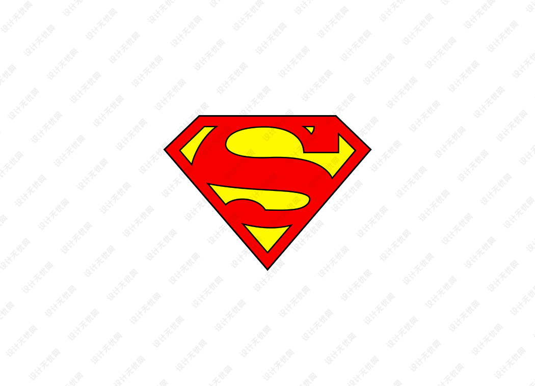 Superman超人logo矢量标志素材