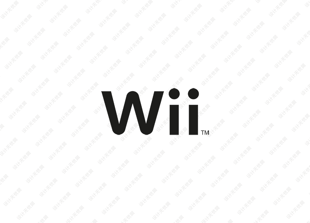 Wii游戏机logo矢量标志素材