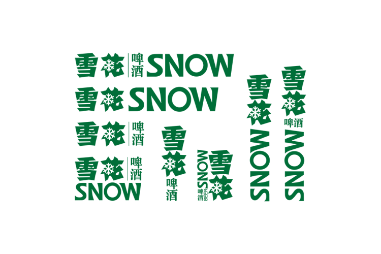 雪花啤酒logo矢量标志素材