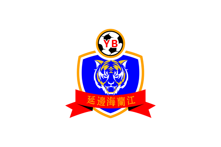 中甲：延边龙鼎足球俱乐部队徽logo矢量素材