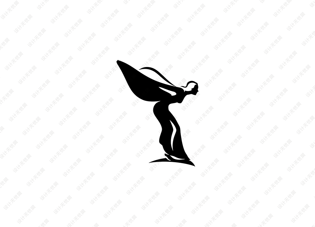 劳斯莱斯“飞翔女神”车标logo矢量标志素材