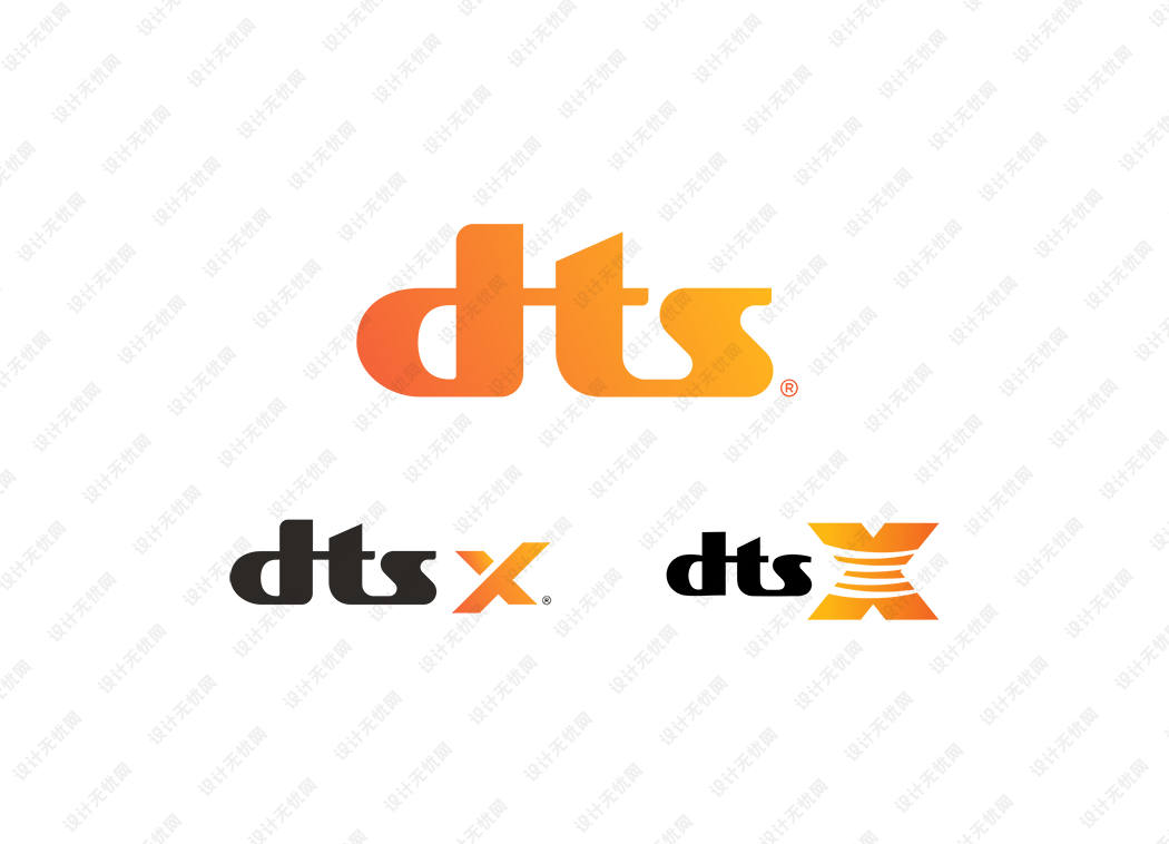 DTS(DTS:X) logo矢量标志素材