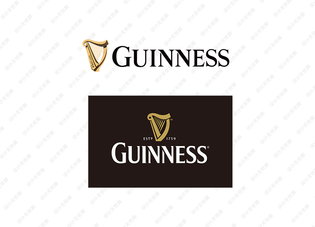 GUINNESS健力士啤酒logo矢量标志素材