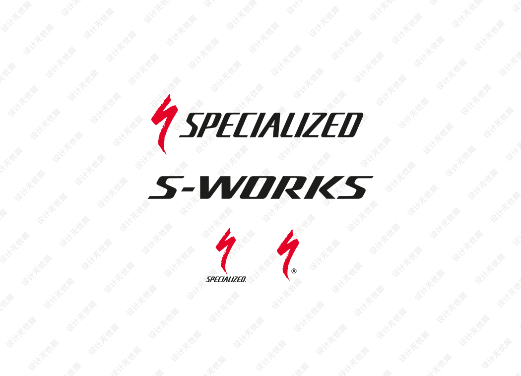 Specialized闪电自行车logo矢量标志素材