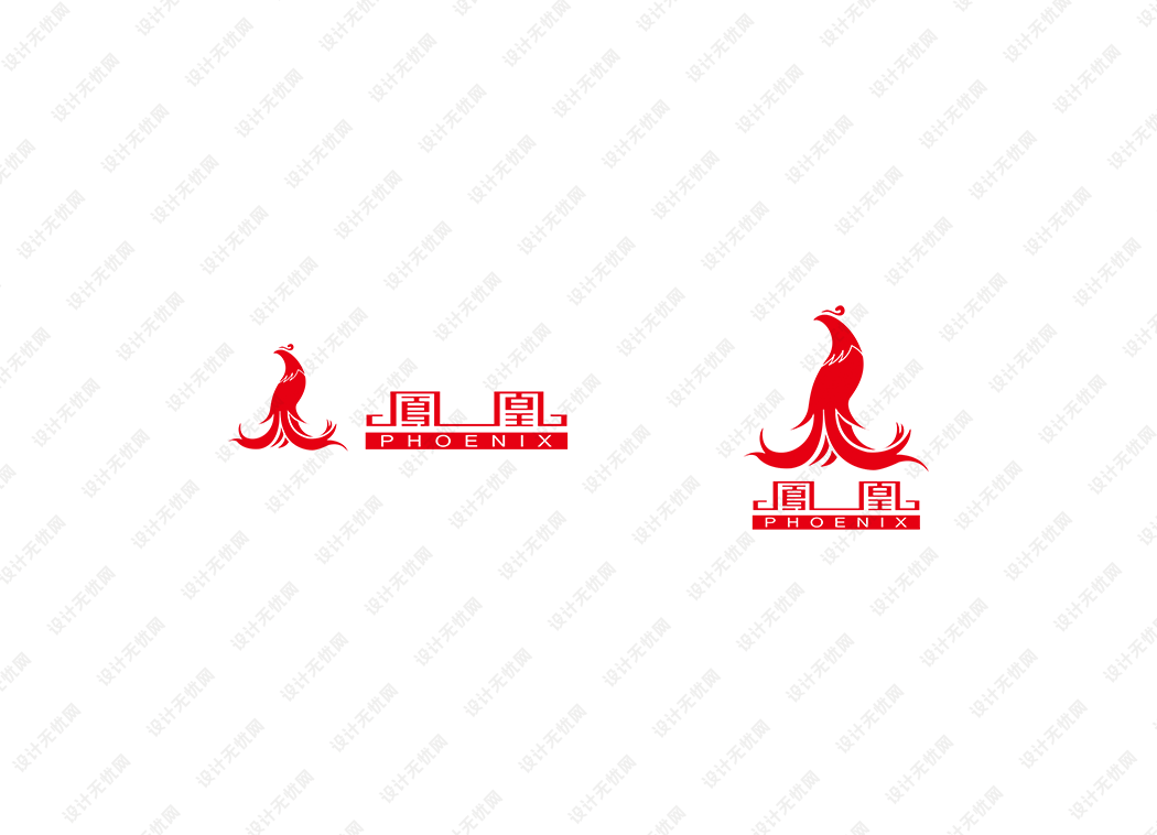 凤凰自行车logo矢量标志素材