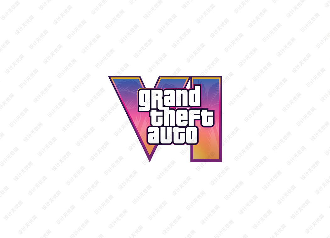 GTA6游戏logo矢量标志素材