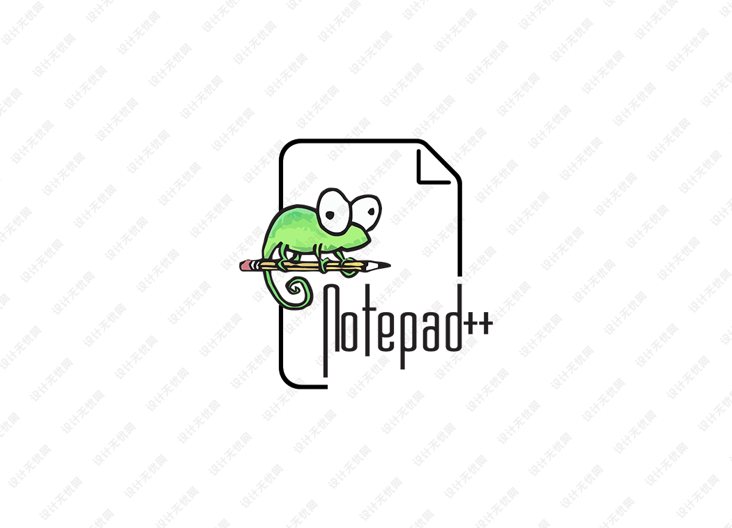 Notepad++软件logo矢量标志素材