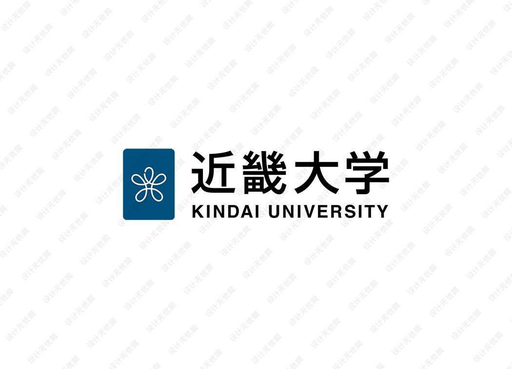 日本近畿大学校徽logo矢量标志素材