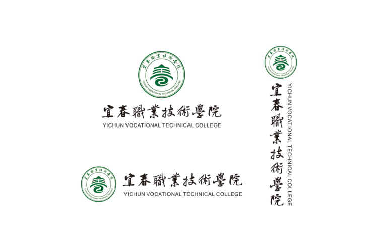 宜春职业技术学院校徽logo矢量标志素材