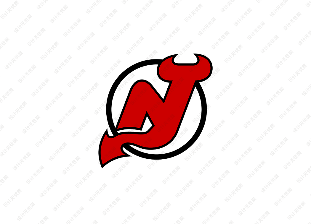 NHL: 新泽西魔鬼队徽logo矢量素材