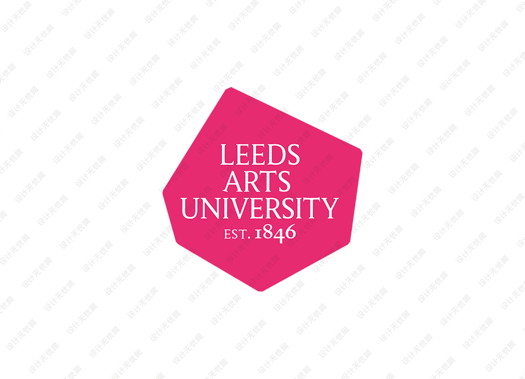 英国利兹艺术大学校徽logo矢量标志素材