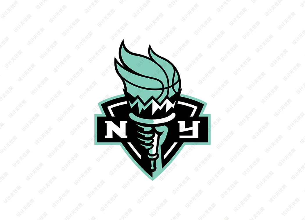 WNBA纽约自由人队徽logo矢量素材