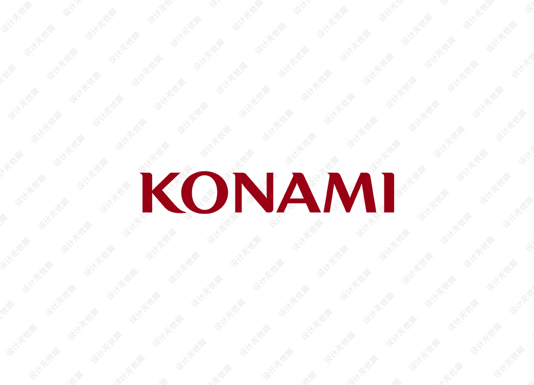 日本游戏厂商：科乐美konami logo矢量标志素材