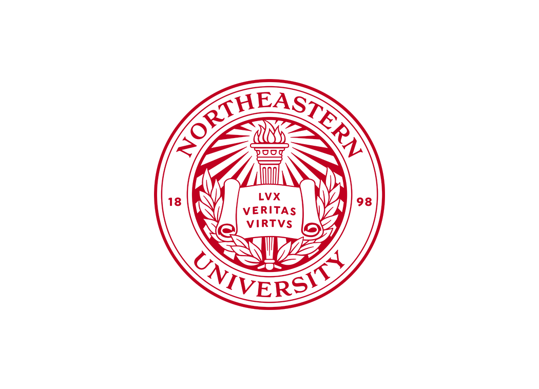 美国东北大学校徽logo矢量标志素材