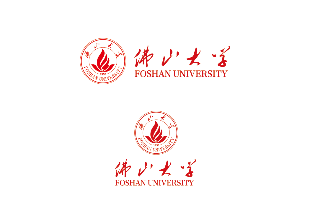 佛山大学校徽logo矢量标志素材